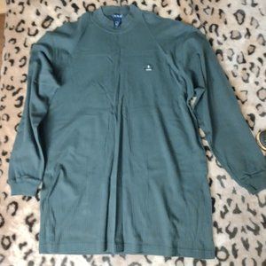 Izod T-Shirt Men's Large Long Sleeve Stylish Sweater Shirt Size L